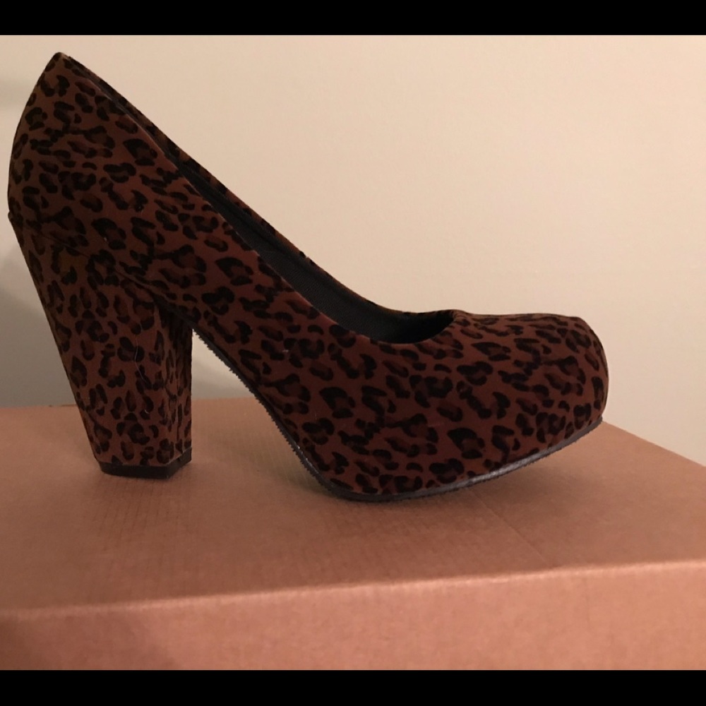 Big Buddha Leopard Print Heels